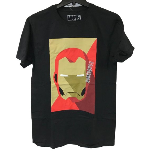 Iron Man Stylized Helmet Graphic T-Shirt (Size Medium) - Picture 1 of 2